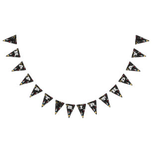 Schwarze Platine Wimpelkette