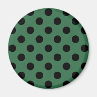 Schwarze Polka-Punkte auf kelgrün