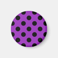 Schwarze Polka Punkte auf lila
