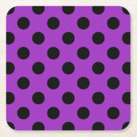 Schwarze Polka Punkte auf lila