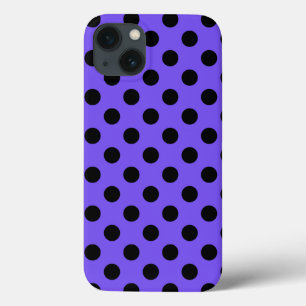 Schwarze Polka Punkte auf Periwinkle Case-Mate iPh Case-Mate iPhone Hülle