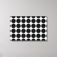 Schwarze Polka Punkte auf Weiß