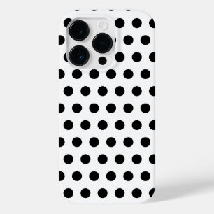 Schwarze Polka-Punkte für das weiße iPhone wählen Case-Mate iPhone 14 Pro Hülle