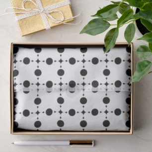 Schwarze Polka-Punkte, Polka-Dot-Muster, Punkte, g Seidenpapier