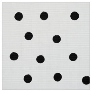 Schwarze Polka-Punkte Stoff