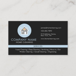 Schwarze professionelle Reinigungsdienste für das  Visitenkarte