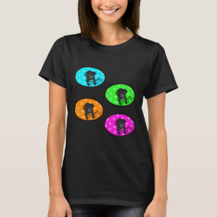 Schwarze Pug-Schlauchpackung 1015 T-Shirt