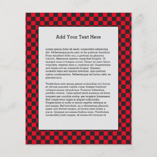 Schwarze Quadrate Rote Marienkäfer Farben Käfer Flyer