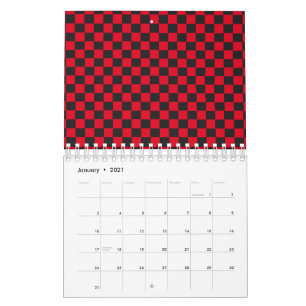 Schwarze Quadrate Rote Marienkäfer Farben Käfer Kalender