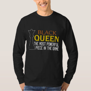 SCHWARZE QUEEN Am mächtigsten Schachafrikaner H T-Shirt