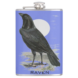Schwarze Rabe Personalisierter Name Flasche Flachmann