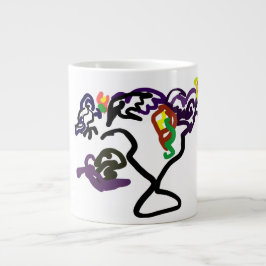 Schwarze Raben-Party Jumbo-Tasse