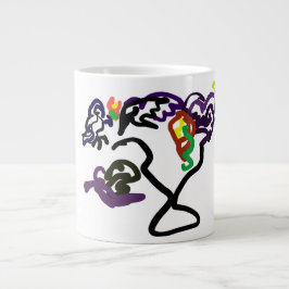 Schwarze Raben-Party Jumbo-Tasse