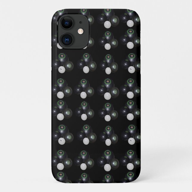 Schwarze Rasenbögen und Jacke, Muster, Case-Mate iPhone Hülle (Rückseite)