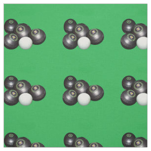 Schwarze Rasenbowle auf Grün, Stoff