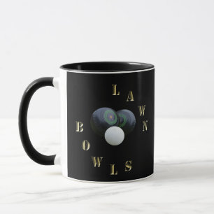 Schwarze Rasenschüsseln, Tasse