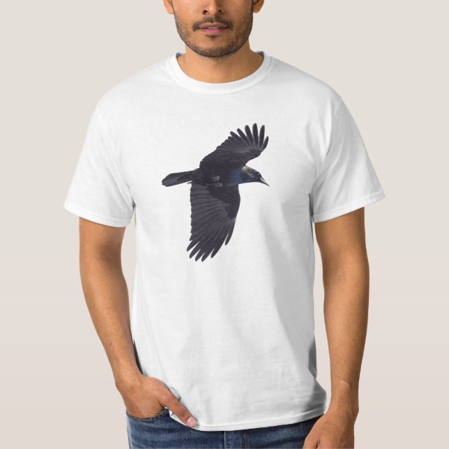 Schwarze Raven Gothic, Haida, Wildlife T-Shirt (Vorderseite)