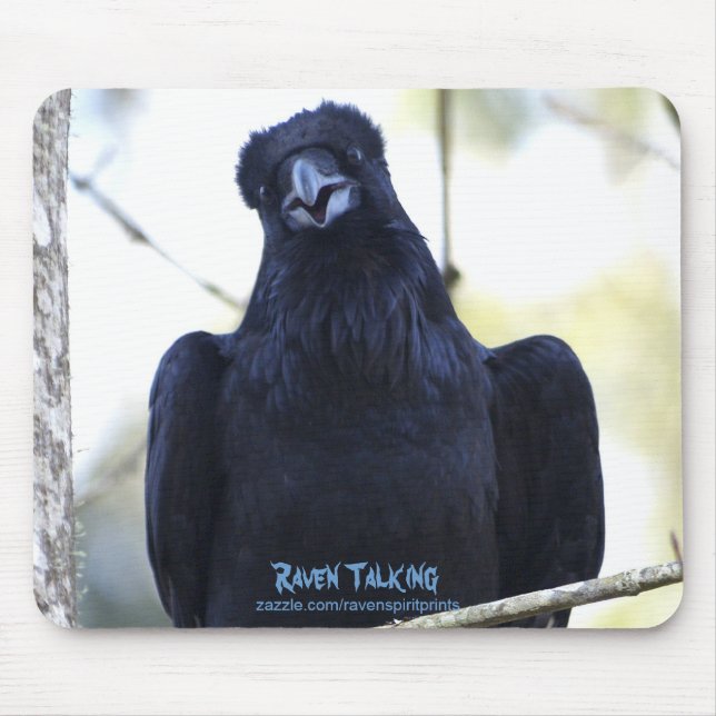 SCHWARZE RAVEN REDEN MOUSEPAD (Vorne)