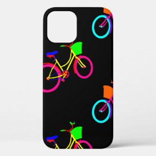 Schwarze Regenbogenbikes farbenfrohe Fahrräder Case-Mate iPhone Hülle