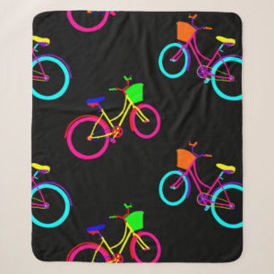 Schwarze Regenbogenbikes farbenfrohe Fahrräder Sherpadecke