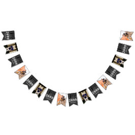 Schwarze Reihe von Tassels Foto Abschluss Wimpelkette