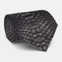 Schwarze Reptilien Hals Krawatte