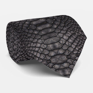 Schwarze Reptilien Hals Krawatte