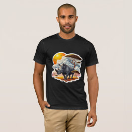 SCHWARZE RHINOCEROS 10 T-Shirt
