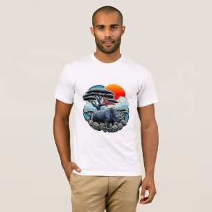 SCHWARZE RHINOCEROS 7 T-Shirt