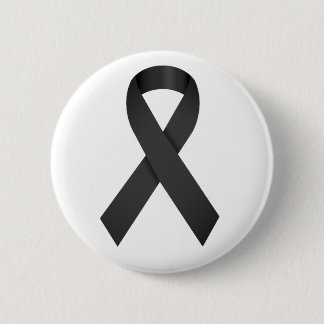 Schwarze Ribbon-Trauer Button