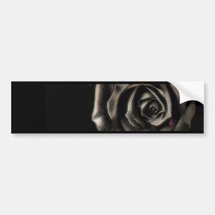 Schwarze Rose Autoaufkleber