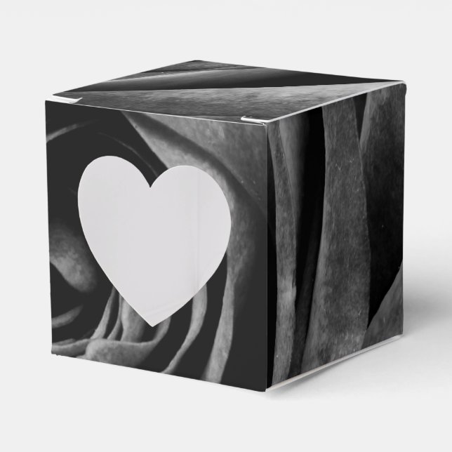 Schwarze Rose Blume Blumendekoration Vintag Geschenkschachtel (Vorderseite)