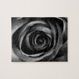Schwarze Rose Blume Blumendekoration Vintag Puzzle