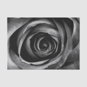 Schwarze Rose Blume Blumendekoration Vintag Seidenpapier