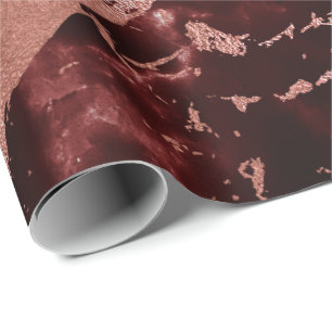 Schwarze Rose Burgundy Roter Glam Stone Marmor Abs Geschenkpapier