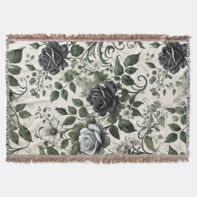 Schwarze Rose Decke (Vorderseite)