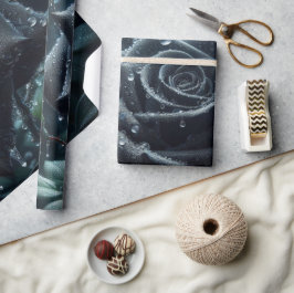 Schwarze Rose Geschenkpapier