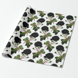 Schwarze Rose Geschenkpapier