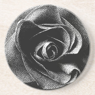 SCHWARZE ROSE GETRÄNKEUNTERSETZER