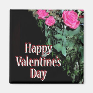 Schwarze Rose Magnet