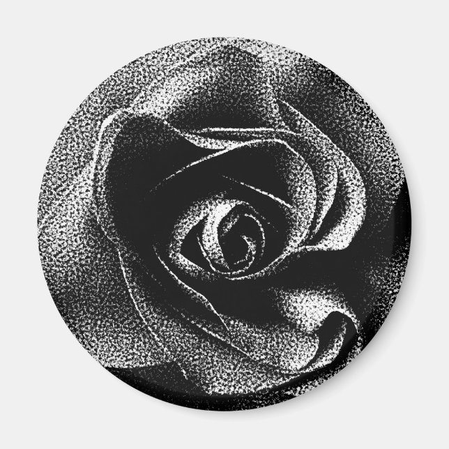 SCHWARZE ROSE MAGNET (Vorne)