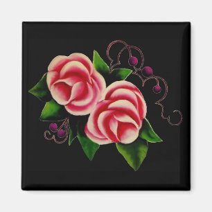 Schwarze Rose Magnet