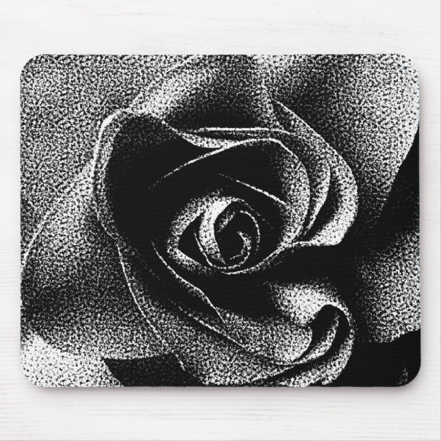 SCHWARZE ROSE MOUSEPAD (Vorne)