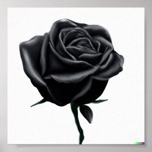 Schwarze Rose Poster