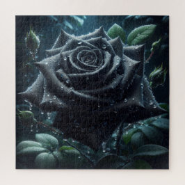 Schwarze Rose Puzzle