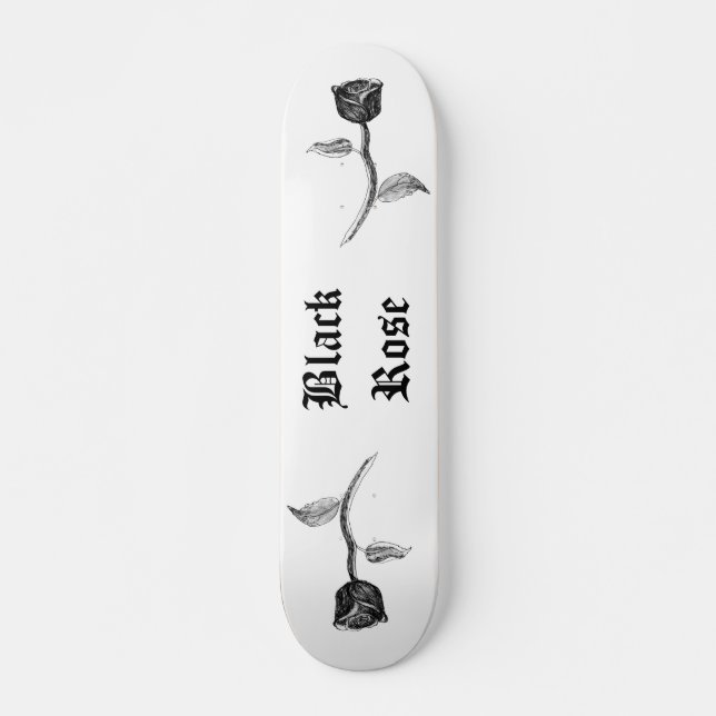 Schwarze Rose Skateboard (Vorne)