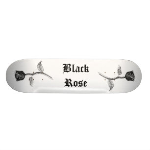 Schwarze Rose Skateboard
