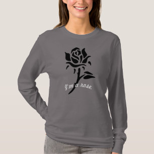 Schwarze Rose T-Shirt