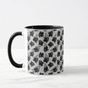 Schwarze Rose Tasse