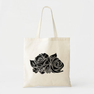 Schwarze Rose Totbeutel Tragetasche